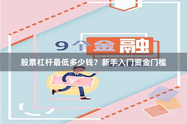 股票杠杆最低多少钱？新手入门资金门槛